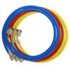 Set of 3-60” GY5 Hoses w/Shut-Off Valve Fitting Nylon Barrier Hoses