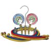 R404A, R407C, R507A, R134a Brass 2-Way Manifold Gauge Set w/3-60” hoses w/standard fittings/3 1/8″ gauges